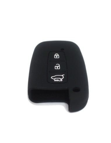 Guscio Silicone Cover Chiave per Telecomando KIA Hyundai Keyless-Entry 3 Tasti Nero per KIA Sportage Sorento Picanto Venga Carens Opitma Rio Soul K5 CK Santa Fe e Hyundai i30 i30 Coupe i40 IX20 IX35 