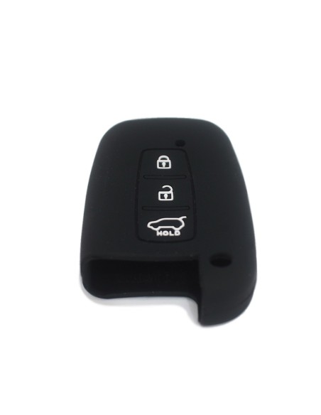Guscio Silicone Cover Chiave per Telecomando KIA Hyundai Keyless-Entry 3 Tasti Nero per KIA Sportage Sorento Picanto Venga Carens Opitma Rio Soul K5 CK Santa Fe e Hyundai i30 i30 Coupe i40 IX20 IX35 