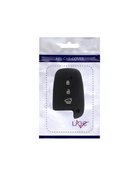 Guscio Silicone Cover Chiave per Telecomando KIA Hyundai Keyless-Entry 3 Tasti Nero per KIA Sportage Sorento Picanto Venga Carens Opitma Rio Soul K5 CK Santa Fe e Hyundai i30 i30 Coupe i40 IX20 IX35 
