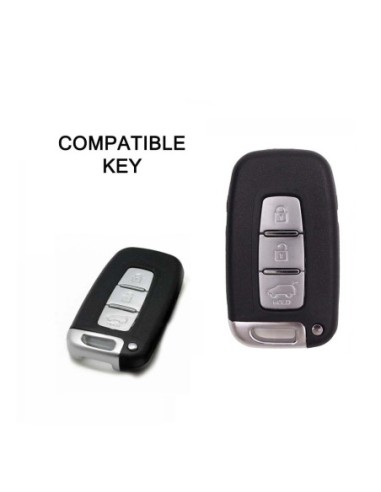 Guscio Silicone Cover Chiave per Telecomando KIA Hyundai Keyless-Entry 3 Tasti Rosa per KIA Sportage Sorento Picanto Venga Carens Opitma Rio Soul K5 CK Santa Fe e Hyundai i30 i30 Coupe i40 IX20 IX35 