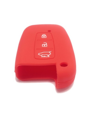 Guscio Silicone Cover Chiave per Telecomando KIA Hyundai Keyless-Entry 3 Tasti Rosso per KIA Sportage Sorento Picanto Venga Carens Opitma Rio Soul K5 CK Santa Fe e Hyundai i30 i30 Coupe i40 IX20 IX35 