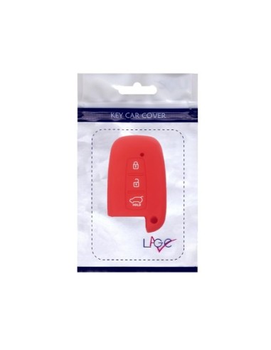 Guscio Silicone Cover Chiave per Telecomando KIA Hyundai Keyless-Entry 3 Tasti Rosso per KIA Sportage Sorento Picanto Venga Carens Opitma Rio Soul K5 CK Santa Fe e Hyundai i30 i30 Coupe i40 IX20 IX35 