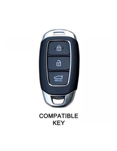 Guscio Silicone Cover Chiave Telecomando Hyundai Bianco Keyless-Entry 3 Tasti per i30 ix35 IG Solaris Azera Elantra Grandeur Accent Santa Fe