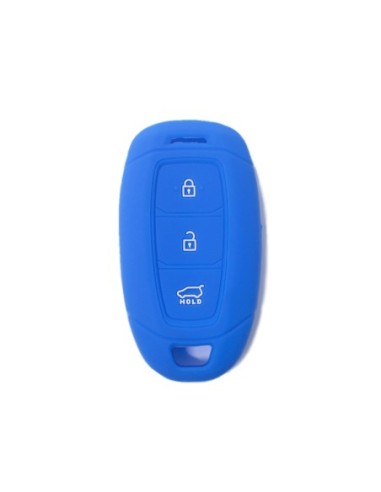 Guscio Silicone Cover Chiave Telecomando Hyundai Blu Keyless-Entry 3 Tasti per i30 ix35 IG Solaris Azera Elantra Grandeur Accent Santa Fe