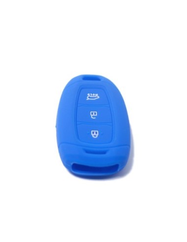 Guscio Silicone Cover Chiave Telecomando Hyundai Blu Keyless-Entry 3 Tasti per i30 ix35 IG Solaris Azera Elantra Grandeur Accent Santa Fe
