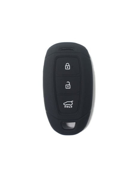 Guscio Silicone Cover Chiave Telecomando Hyundai Nero Keyless-Entry 3 Tasti per i30 ix35 IG Solaris Azera Elantra Grandeur Accent Santa Fe