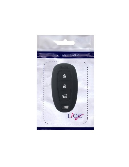 Guscio Silicone Cover Chiave Telecomando Hyundai Nero Keyless-Entry 3 Tasti per i30 ix35 IG Solaris Azera Elantra Grandeur Accent Santa Fe