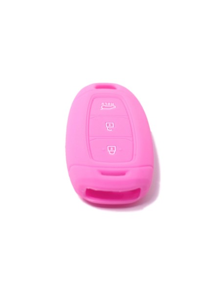 Guscio Silicone Cover Chiave Telecomando Hyundai Rosa Keyless-Entry 3 Tasti per i30 ix35 IG Solaris Azera Elantra Grandeur Accent Santa Fe