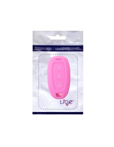 Guscio Silicone Cover Chiave Telecomando Hyundai Rosa Keyless-Entry 3 Tasti per i30 ix35 IG Solaris Azera Elantra Grandeur Accent Santa Fe