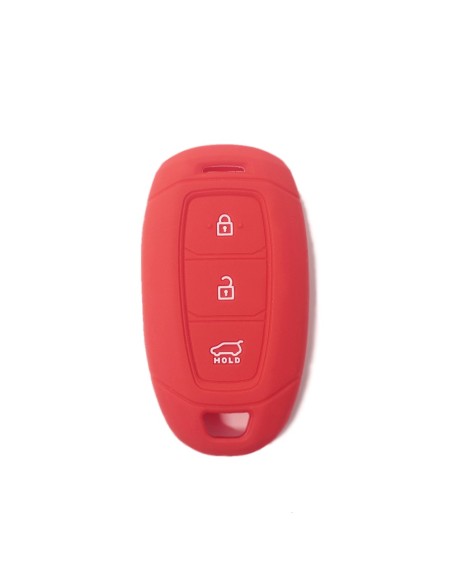 Guscio Silicone Cover Chiave Telecomando Hyundai Rosso Keyless-Entry 3 Tasti per i30 ix35 IG Solaris Azera Elantra Grandeur Accent Santa Fe