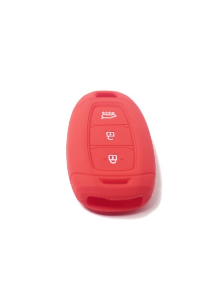 Guscio Silicone Cover Chiave Telecomando Hyundai Rosso Keyless-Entry 3 Tasti per i30 ix35 IG Solaris Azera Elantra Grandeur Accent Santa Fe