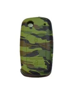 Guscio in Silicone Cover Chiave per Telecomando Volkswagen Seat Skoda Portachiave Camouflage VW Golf Passat Polo Touran Tiguan Eos Sharan Touareg Phateon Caddy T5 Amarok Lupo Seat Altea Alhambra Leon Ibiza Exeo Cordoba Arosa Skoda Octavia Fabia Superb