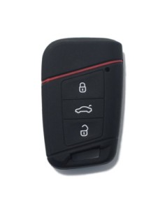 Guscio in Silicone Cover Chiave per Telecomando Volkswagen Skoda Nero Magotan Passat B8 Skoda Superb Kodiaq A7 Portachiavi