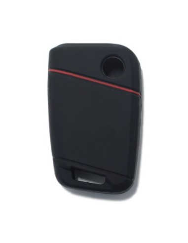 Guscio in Silicone Cover Chiave per Telecomando Volkswagen Skoda Nero Magotan Passat B8 Skoda Superb Kodiaq A7 Portachiavi