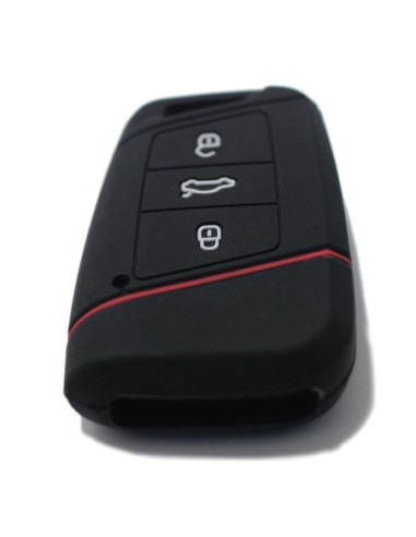 Guscio in Silicone Cover Chiave per Telecomando Volkswagen Skoda Nero Magotan Passat B8 Skoda Superb Kodiaq A7 Portachiavi