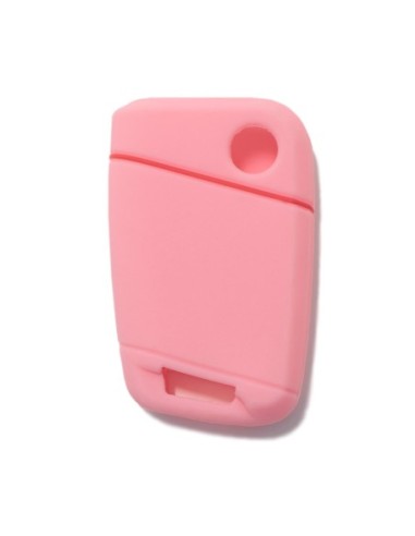 Guscio in Silicone Cover Chiave per Telecomando Volkswagen Skoda Rosa Magotan Passat B8 Skoda Superb Kodiaq A7 Portachiavi