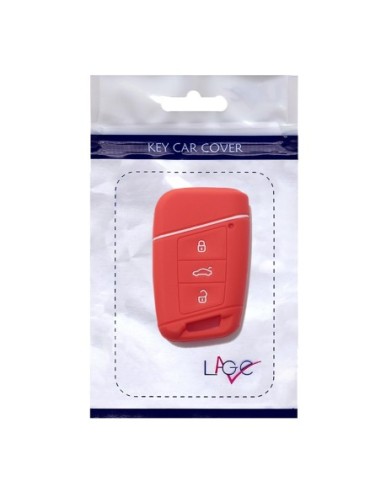 Guscio in Silicone Cover Chiave per Telecomando Volkswagen Skoda Rosso Magotan Passat B8 Skoda Superb Kodiaq A7 Portachiavi