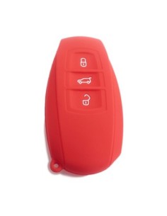 Guscio Silicone Cover Chiave Telecomando Volkswagen Touareg 2011-2014 Rosso 3 Tasti
