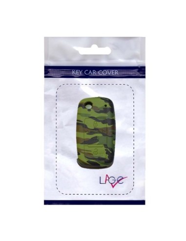 Guscio in Silicone Cover Chiave per Telecomando Volkswagen Seat Skoda Portachiave Camouflage VW Golf Passat Polo Touran Tiguan Eos Sharan Touareg Phateon Caddy T5 Amarok Lupo Seat Altea Alhambra Leon Ibiza Exeo Cordoba Arosa Skoda Octavia Fabia Superb