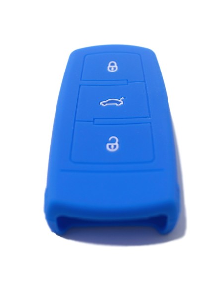 Guscio Silicone Cover Chiave per Telecomando Volkswagen Blu 3 Tasti Polo Golf Passat Touran Bora Tiguan Sharan Jetta Cady Scirocco Magotan CC