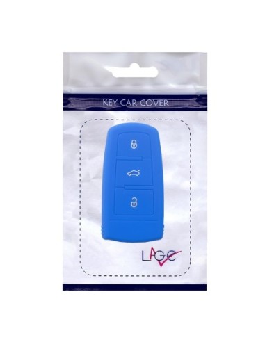 Guscio Silicone Cover Chiave per Telecomando Volkswagen Blu 3 Tasti Polo Golf Passat Touran Bora Tiguan Sharan Jetta Cady Scirocco Magotan CC