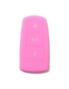 Guscio Silicone Cover Chiave per Telecomando Volkswagen Rosa 3 Tasti Polo Golf Passat Touran Bora Tiguan Sharan Jetta Cady Scirocco Magotan CC