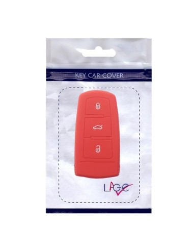 Guscio Silicone Cover Chiave per Telecomando Volkswagen Rosso 3 Tasti Polo Golf Passat Touran Bora Tiguan Sharan Jetta Cady Scirocco Magotan CC