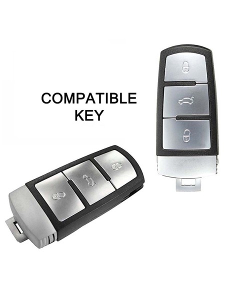 Guscio Silicone Cover Chiave per Telecomando Volkswagen Rosso 3 Tasti Polo Golf Passat Touran Bora Tiguan Sharan Jetta Cady Scirocco Magotan CC