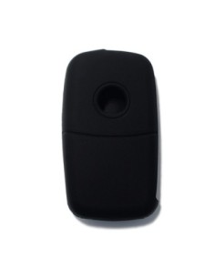 Guscio in Silicone Cover Chiave per Telecomando Volkswagen Seat Skoda Portachiave Nero VW Golf Passat Polo Touran Tiguan Eos Sharan Touareg Phateon Caddy T5 Amarok Lupo Seat Altea Alhambra Leon Ibiza Exeo Cordoba Arosa Skoda Octavia Fabia Superb Roomster 2