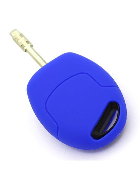 Guscio in Silicone Cover Chiave per Telecomando Ford Portachiavi Blu 3 Tasti C-Max Fiesta Focus KA Mondeo Transit