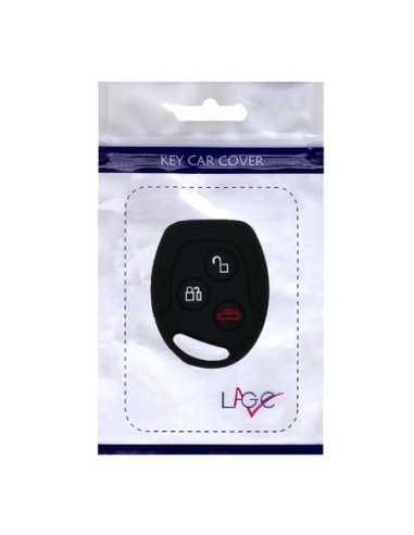 Guscio in Silicone Cover Chiave per Telecomando Ford Portachiavi Nero 3 Tasti C-Max Fiesta Focus KA Mondeo Transit