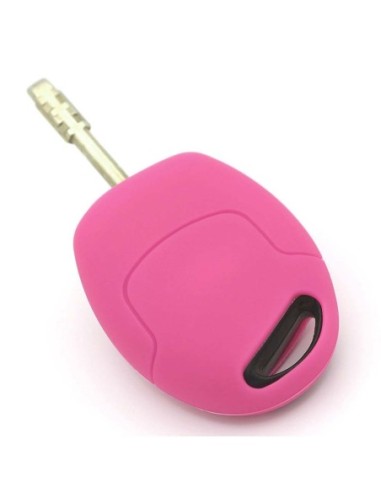 Guscio in Silicone Cover Chiave per Telecomando Ford Portachiavi Rosa 3 Tasti C-Max Fiesta Focus KA Mondeo Transit