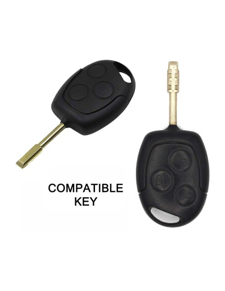 Guscio in Silicone Cover Chiave per Telecomando Ford Portachiavi Rosa 3 Tasti C-Max Fiesta Focus KA Mondeo Transit
