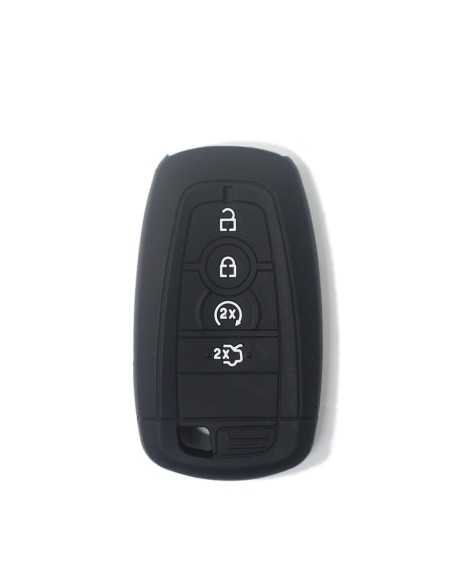 Guscio Silicone Cover Chiave per Telecomando Ford Nero Keyless-Entry 4 Tasti Mondeo Explorer Flex Mustang Fusion MKC MKX MKZ