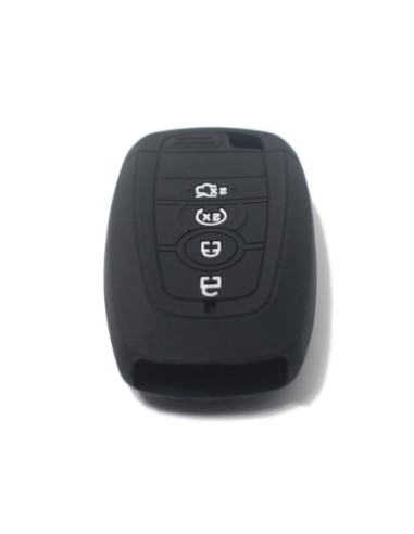 Guscio Silicone Cover Chiave per Telecomando Ford Nero Keyless-Entry 4 Tasti Mondeo Explorer Flex Mustang Fusion MKC MKX MKZ