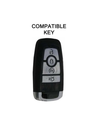 Guscio Silicone Cover Chiave per Telecomando Ford Nero Keyless-Entry 4 Tasti Mondeo Explorer Flex Mustang Fusion MKC MKX MKZ