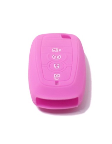 Guscio Silicone Cover Chiave per Telecomando Ford Rosa Keyless-Entry 4 Tasti Mondeo Explorer Flex Mustang Fusion MKC MKX MKZ