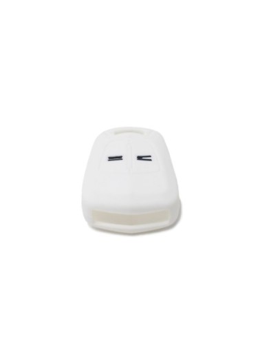 Guscio in Silicone Cover Chiave per Telecomando Opel 2 Tasti Bianco Corsa Agila Astra Meriva Combo Vectra Zafira Signum