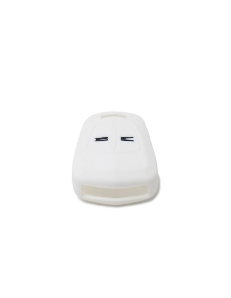Guscio in Silicone Cover Chiave per Telecomando Opel 2 Tasti Bianco Corsa Agila Astra Meriva Combo Vectra Zafira Signum