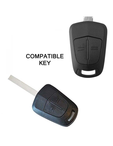 Guscio in Silicone Cover Chiave per Telecomando Opel 2 Tasti Bianco Corsa Agila Astra Meriva Combo Vectra Zafira Signum