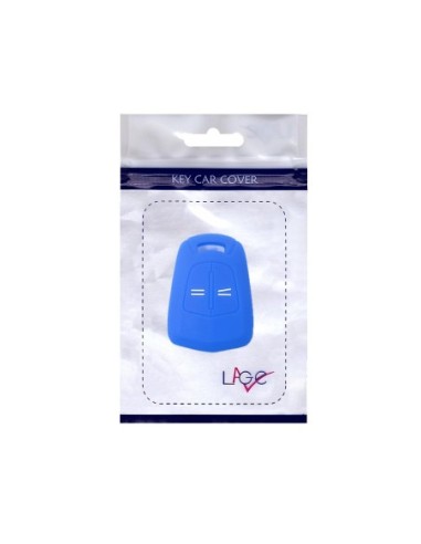 Guscio in Silicone Cover Chiave per Telecomando Opel 2 Tasti Blu Corsa Agila Astra Meriva Combo Vectra Zafira Signum