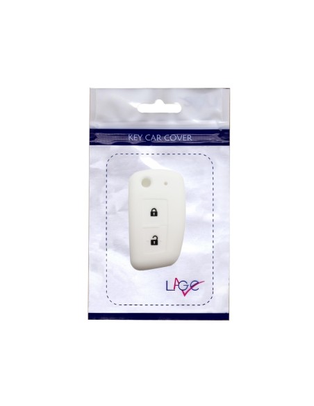 Guscio in Silicone Cover Chiave per Telecomando Nissan 2 Tasti Bianco Qashqai X-Trail Murano Maxima Altima Juke Geniss Quest Livina Tiida