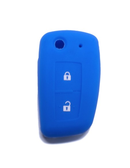 Guscio in Silicone Cover Chiave per Telecomando Nissan 2 Tasti Blu Qashqai X-Trail Murano Maxima Altima Juke Geniss Quest Livina Tiida