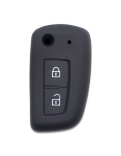 Guscio in Silicone Cover Chiave per Telecomando Nissan 2 Tasti Nero Qashqai X-Trail Murano Maxima Altima Juke Geniss Quest Livina Tiida 2