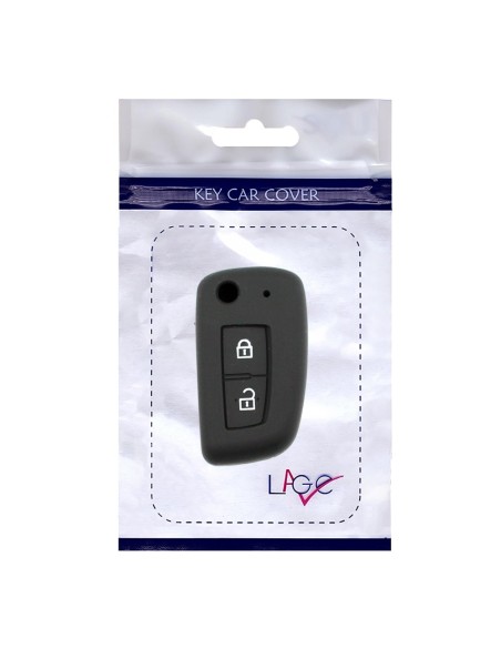 Guscio in Silicone Cover Chiave per Telecomando Nissan 2 Tasti Nero Qashqai X-Trail Murano Maxima Altima Juke Geniss Quest Livina Tiida