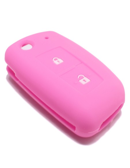 Guscio in Silicone Cover Chiave per Telecomando Nissan 2 Tasti Rosa Qashqai X-Trail Murano Maxima Altima Juke Geniss Quest Livina Tiida