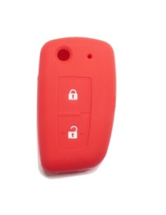 Guscio in Silicone Cover Chiave per Telecomando Nissan 2 Tasti Rosso Qashqai X-Trail Murano Maxima Altima Juke Geniss Quest Livina Tiida