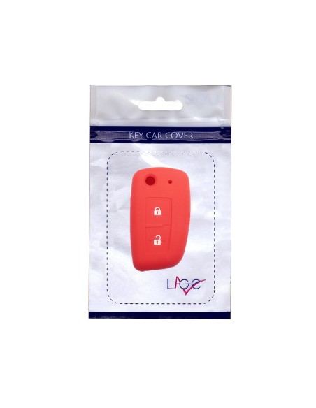 Guscio in Silicone Cover Chiave per Telecomando Nissan 2 Tasti Rosso Qashqai X-Trail Murano Maxima Altima Juke Geniss Quest Livina Tiida