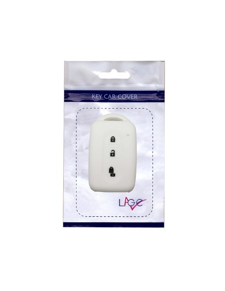 Guscio Silicone Cover Chiave Telecomando Nissan Bianco Keyless-Entry 3 Tasti per Micra Qashqai Juke X-Trail Note Navara Tiida Pathfinder