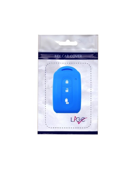 Guscio Silicone Cover Chiave Telecomando Nissan Blu Keyless-Entry 3 Tasti per Micra Qashqai Juke X-Trail Note Navara Tiida Pathfinder
